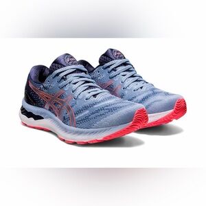 ASICS Women's Athletic Shoes in Blue and Coral